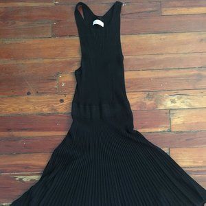 Black Knit Sleeveless Dress